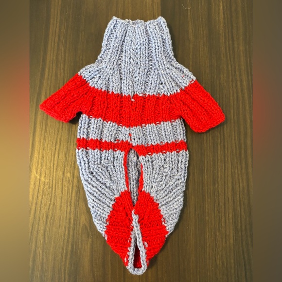Handmade Knitted Dog Sweater - Size S - Picture 3 of 3